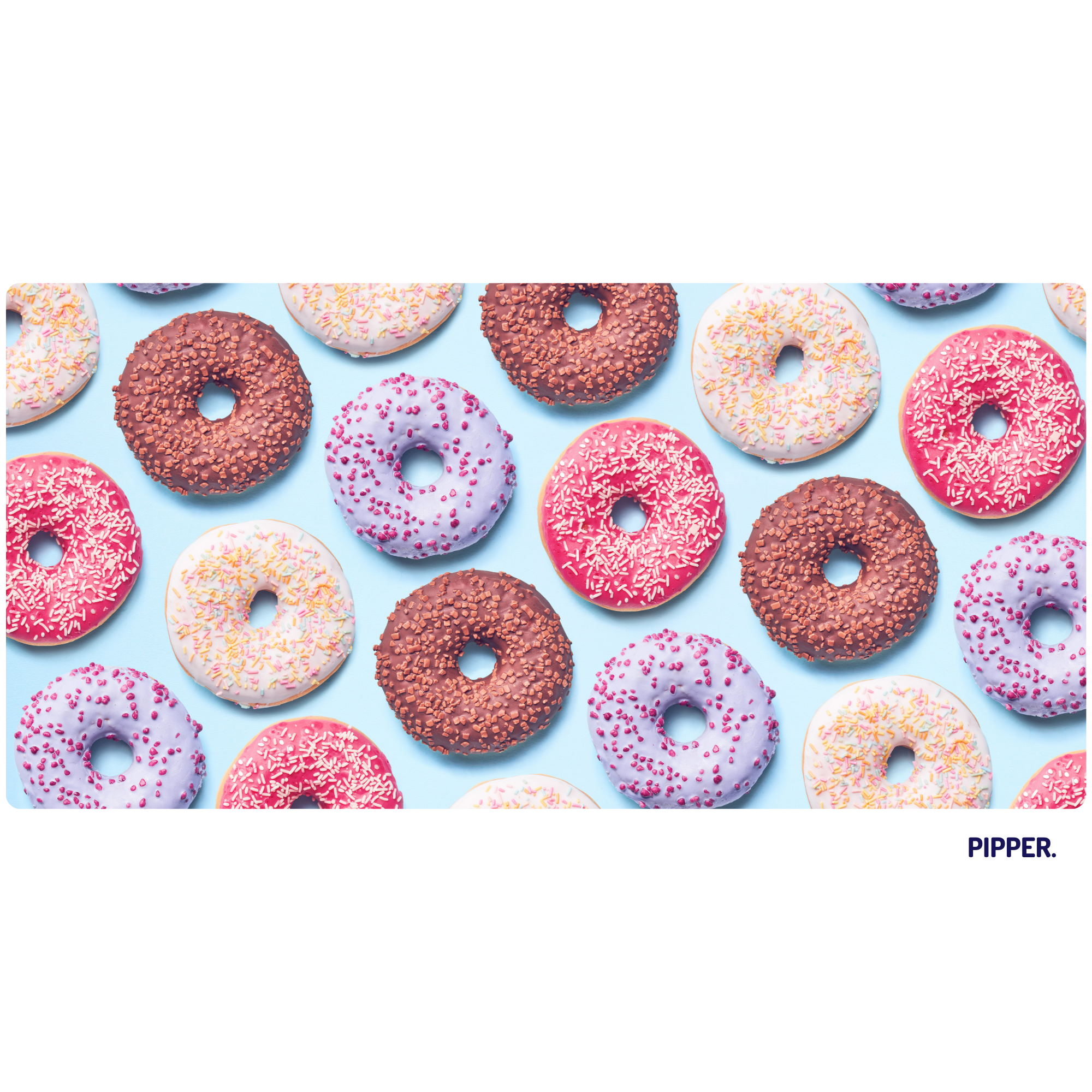 Samolepíci textilní tapeta Donuts